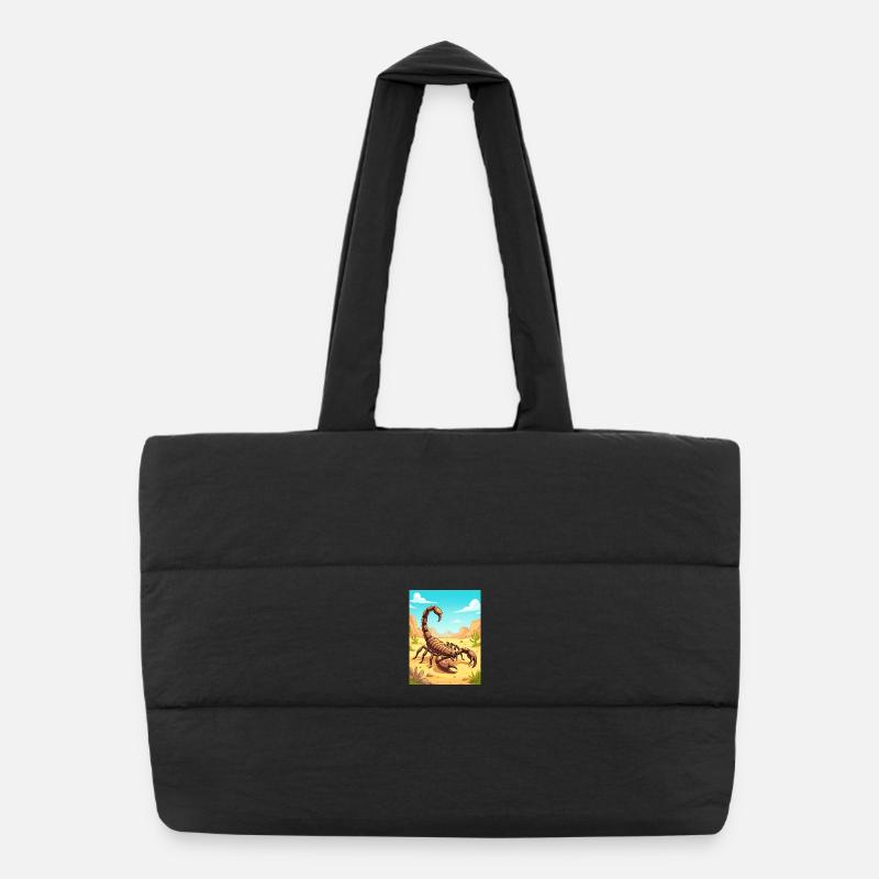 Deathstalker Scorpion – mortel dans le désert Sac shopping matelassé