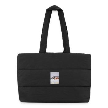Christmas Santa vehicle appearance - Puffer Shopping Bag - black - Front