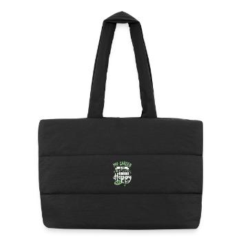 Garden allotment gardens - Puffer Shopping Bag - black - Front