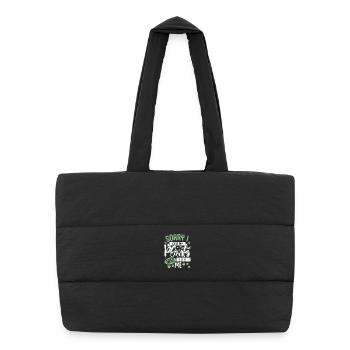 Garden allotment gardens - Puffer Shopping Bag - black - Front