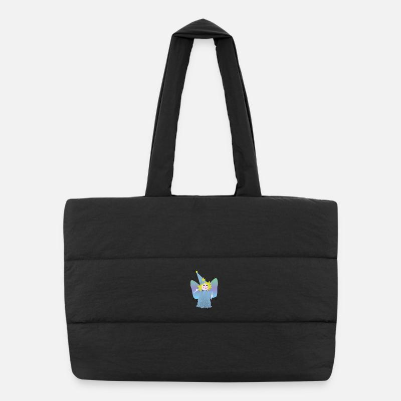 Petite Fée Magicienne aux Étoiles Sac shopping matelassé
