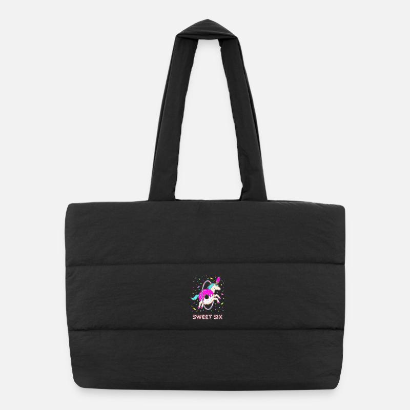 Sweet Six Unicorn Donut Puffer Shopping Bag