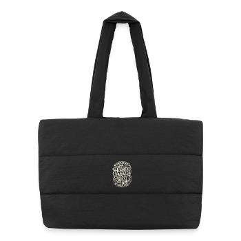 Cercle de fans de films d’horreur - Sac shopping matelassé - noir - Devant
