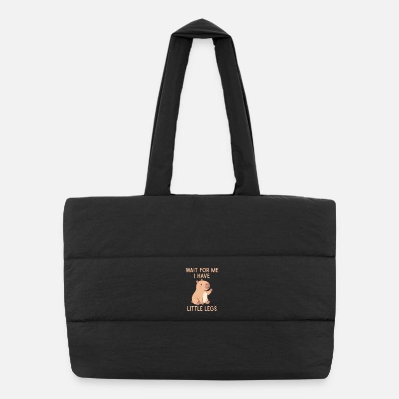 Wait for Me I Have Little Legs Puffer Shopping Bag