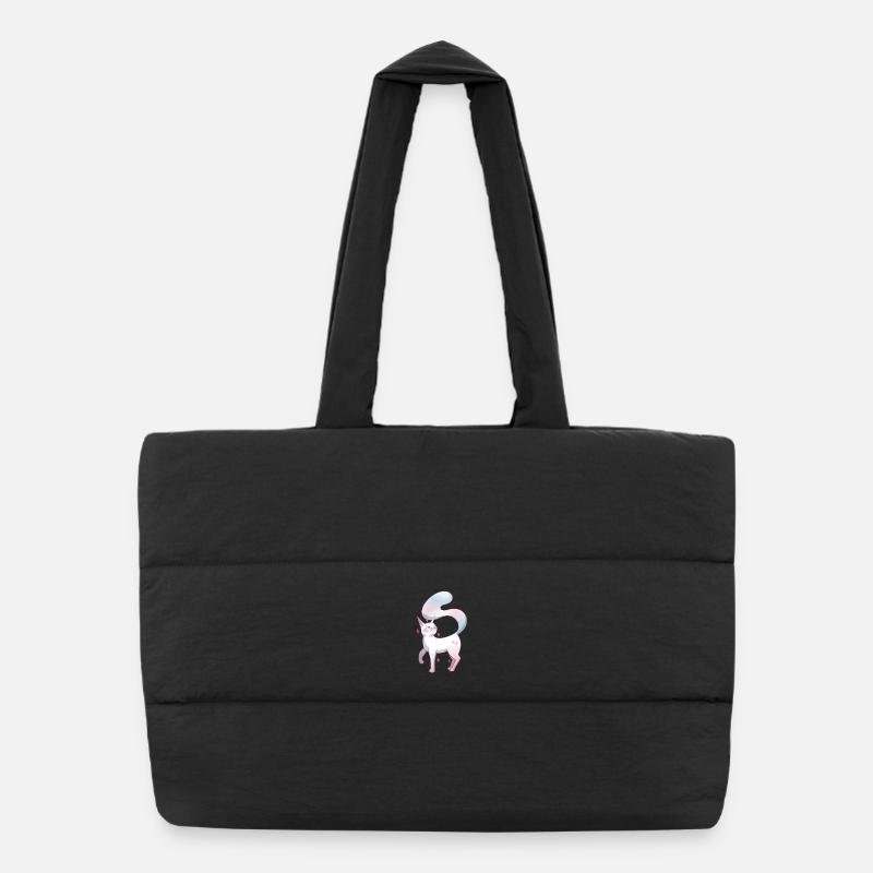 Fierté trans de chat mignon Sac shopping matelassé