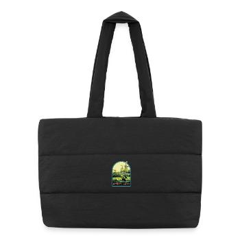 Voyage pittoresque, Moulins à vent des Pays-Bas - Sac shopping matelassé - noir - Devant