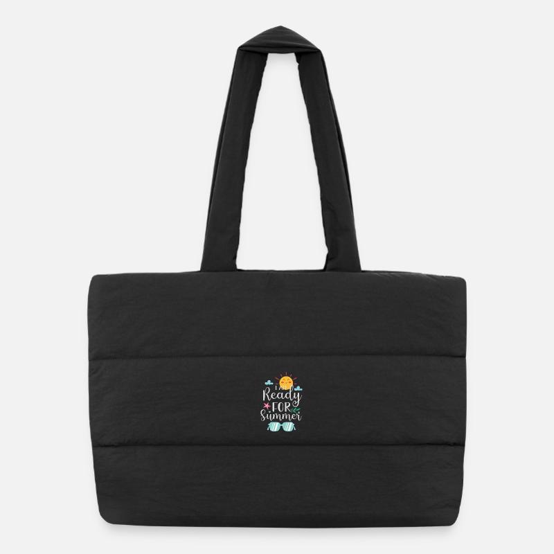 Je suis prêt pour l’été Sac shopping matelassé