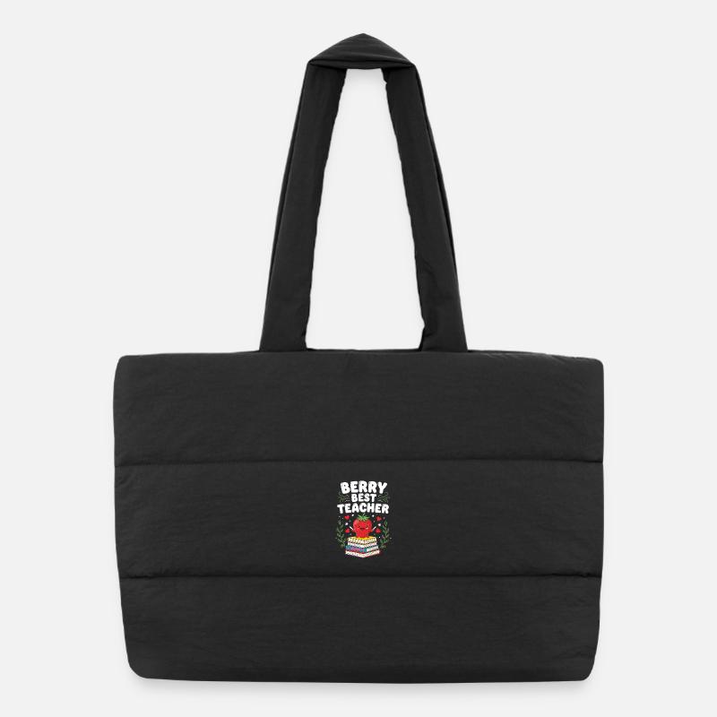 Berry Best Teacher Enseignant du primaire Sac shopping matelassé