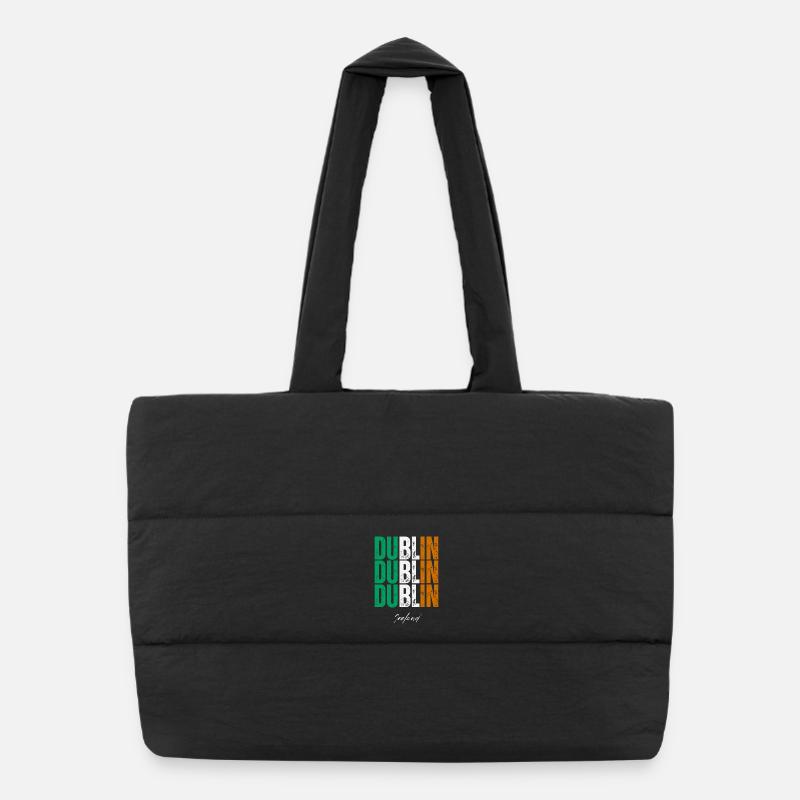 Dublin Ireland, souvenir of Dublin Puffer Shopping Bag