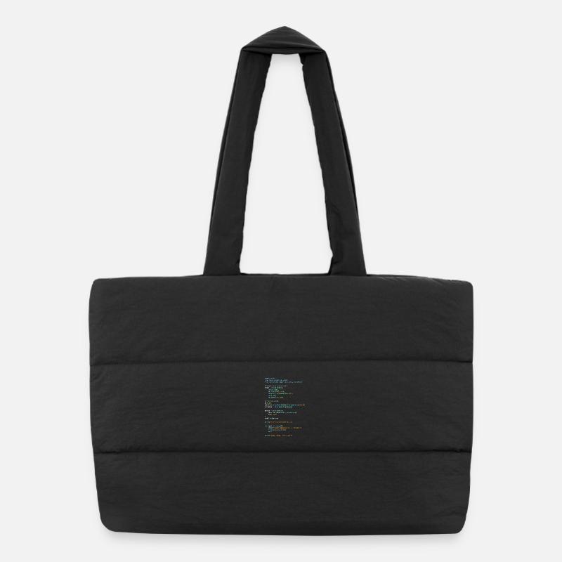 Programmeur Humour - Développeur Logique et Technologie Sac shopping matelassé