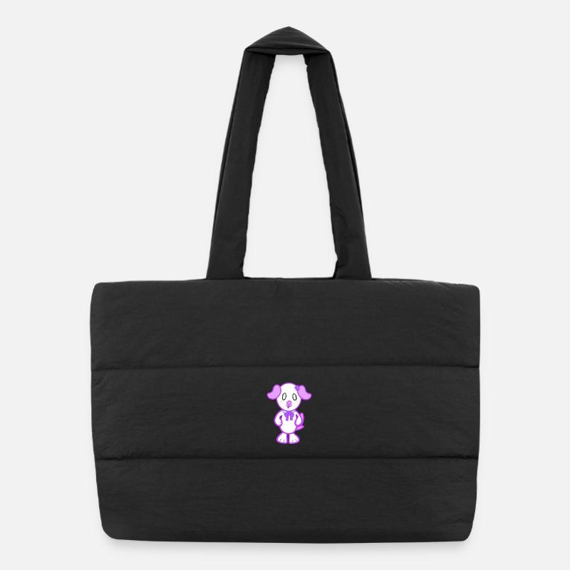 KawaiiDOGGOS – Flora-Druck Puffer-Einkaufstasche