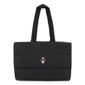 Professional Overthinker - Puffer Shopping Bag - black - Front