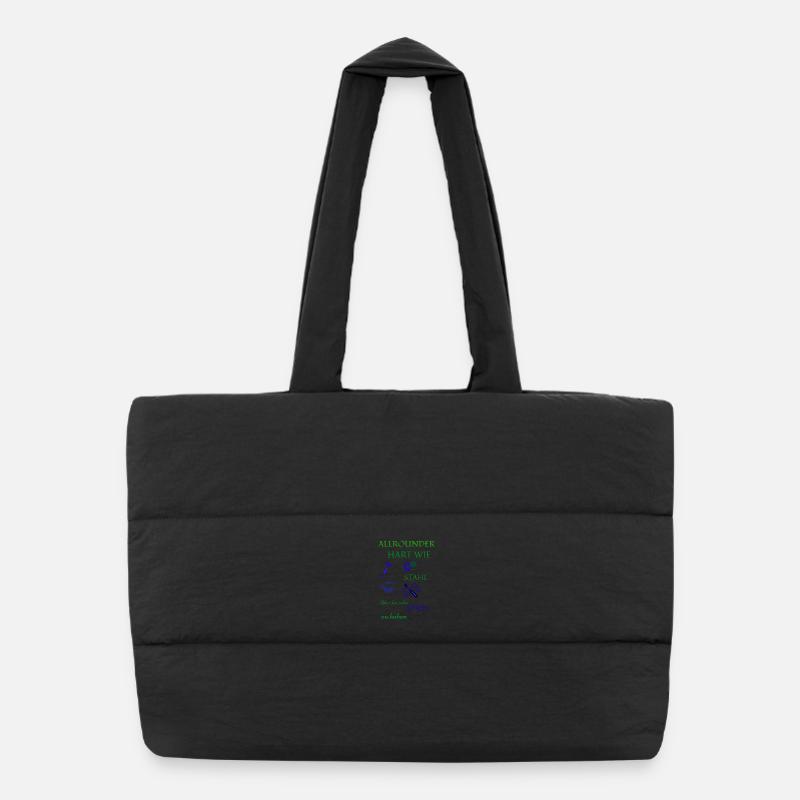 Artisan coffee and beer Puffer Shopping Bag