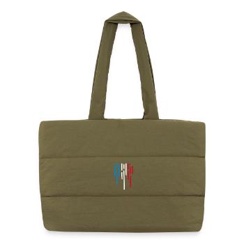 France Flag - Puffer Shopping Bag - safari green - Front