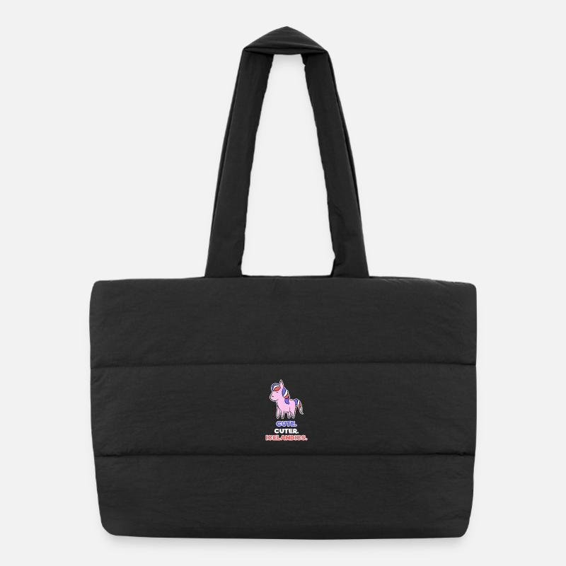 Pony Haflinger Statement Icelandic Horses Icelandic Ponies Puffer Shopping Bag