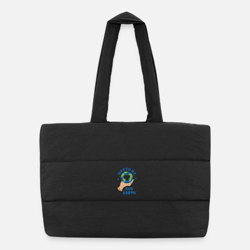 Restaurer la Terre Sac shopping matelassé