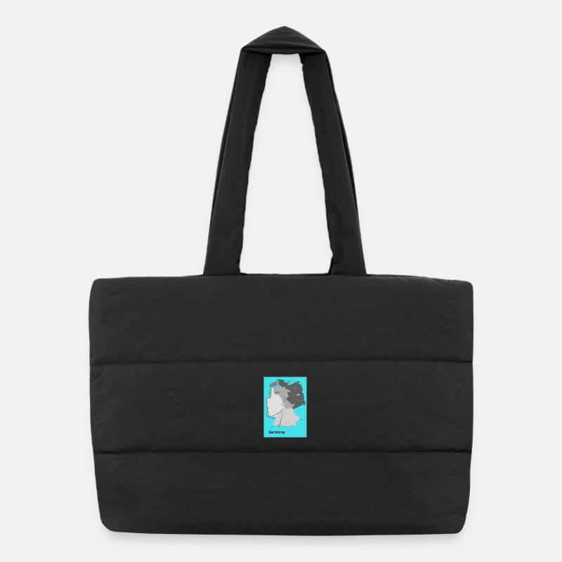 Germany Gradient Map Puffer Shopping Bag