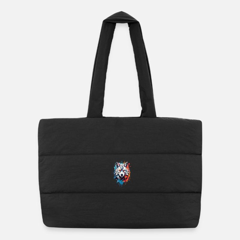Loup Cool - Sac shopping matelassé - noir