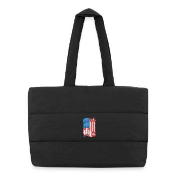 U.S. Patriotic Chef - Puffer Shopping Bag - black - Front