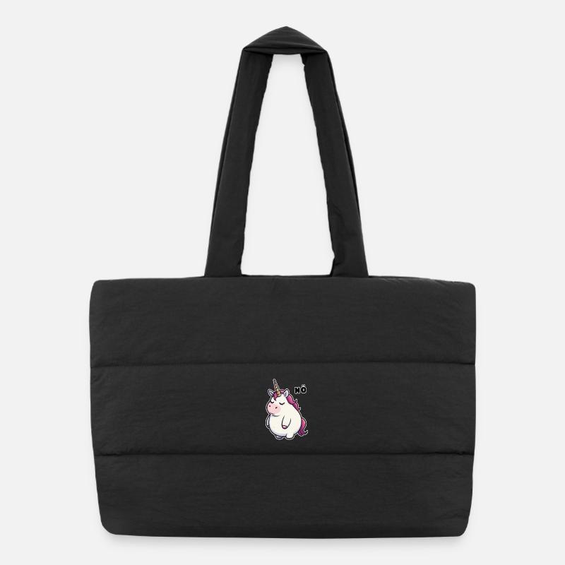 Witziges Einhorn Nö Puffer-Einkaufstasche