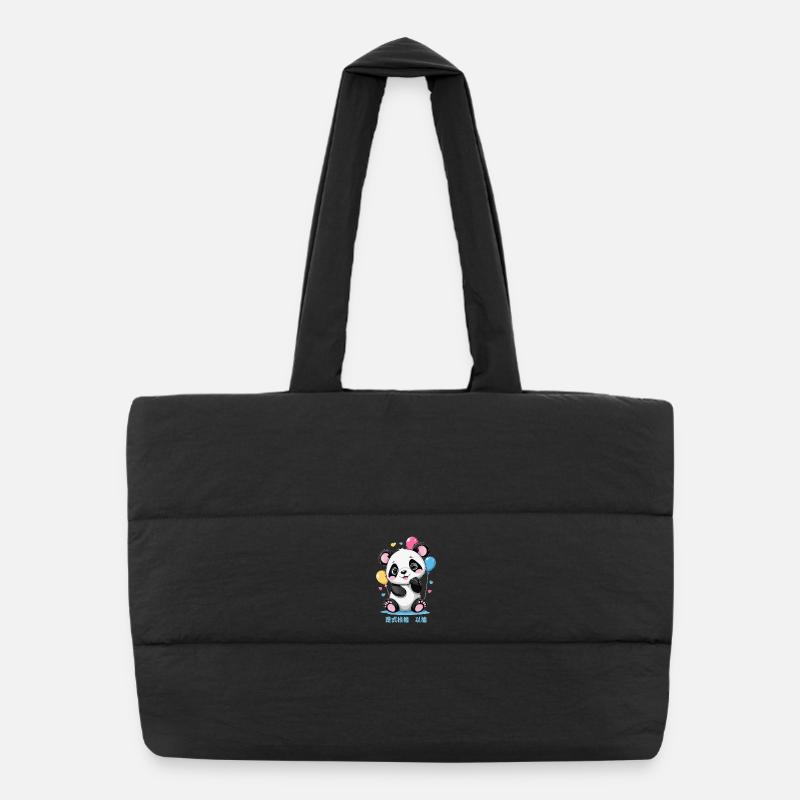 Ours panda mignon Sac shopping matelassé