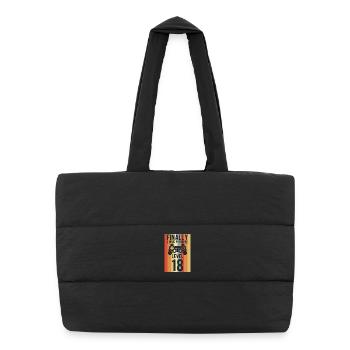 Level 18 Unlocked - Puffer Shopping Bag - black - Front