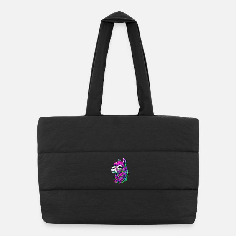 Alpaca Puffer Shopping Bag