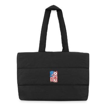 4 juillet USA VTT - Sac shopping matelassé - noir - Devant