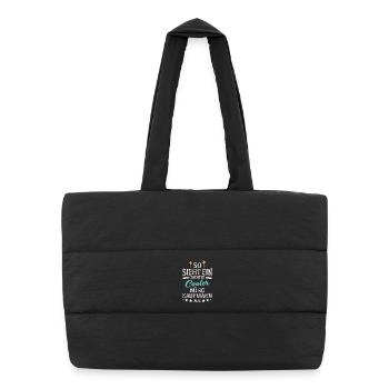 Cool office clerk Office management clerk - Puffer Shopping Bag - black - Front