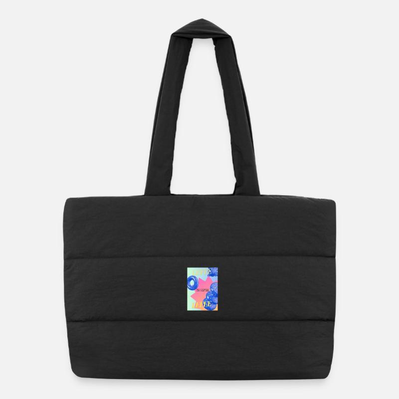 Live Your Day – Colorful Balloon Explosion Puffer Shopping Bag