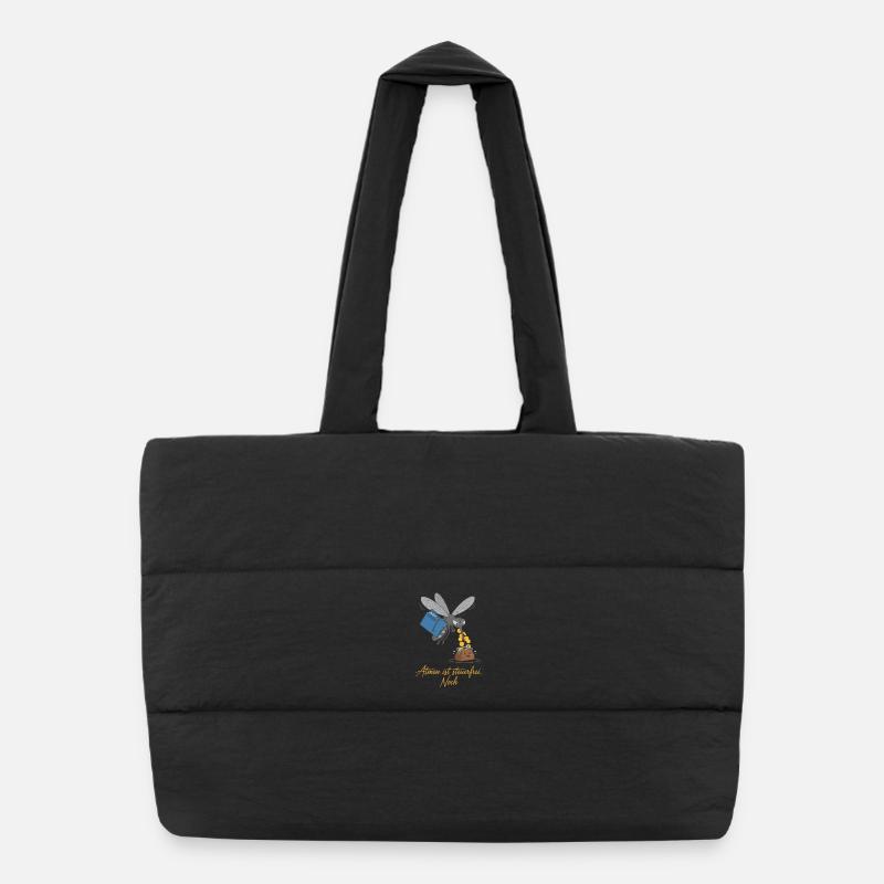 La respiration est exonérée d’impôts. Toujours ! Sac shopping matelassé