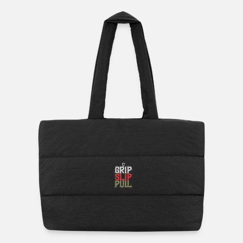 Grip Slip Pull Sac shopping matelassé