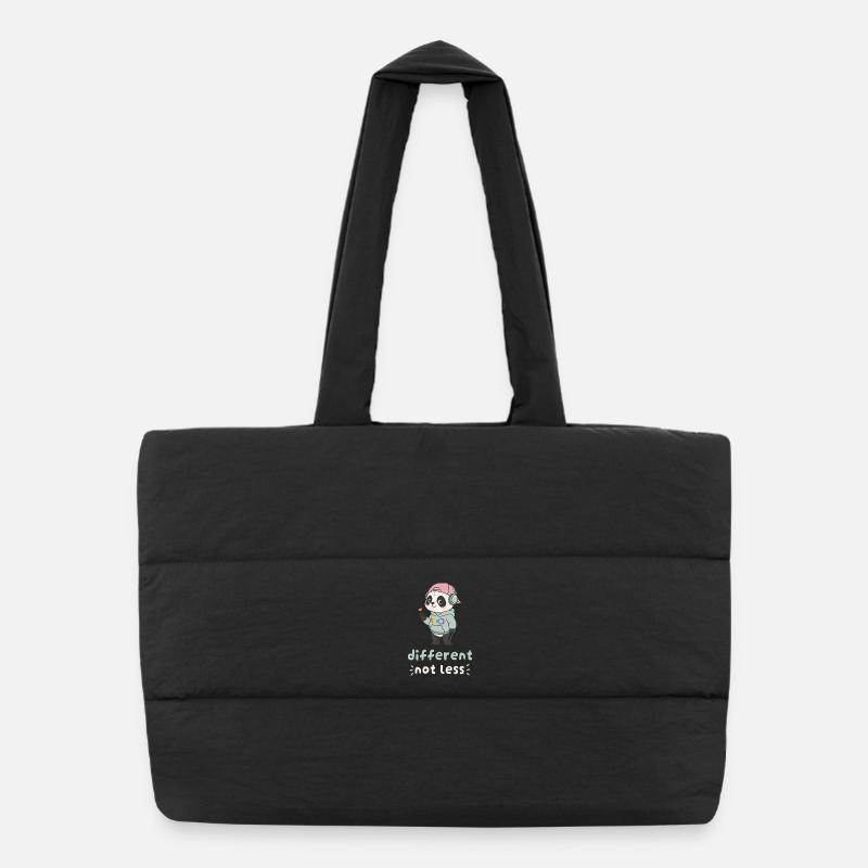 Différent, pas moins panda Sac shopping matelassé