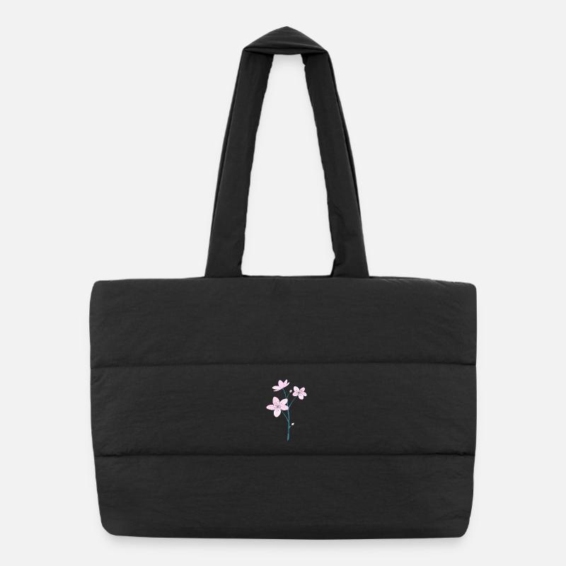 Fleur de cerisier Sac shopping matelassé