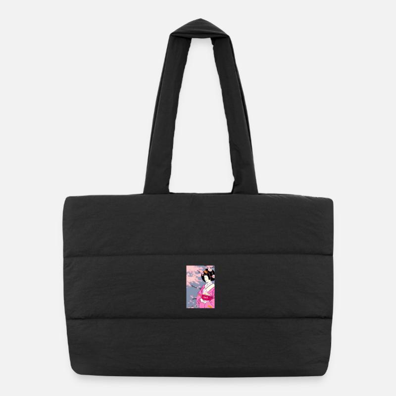 Geisha 3 - Sac shopping matelassé - noir