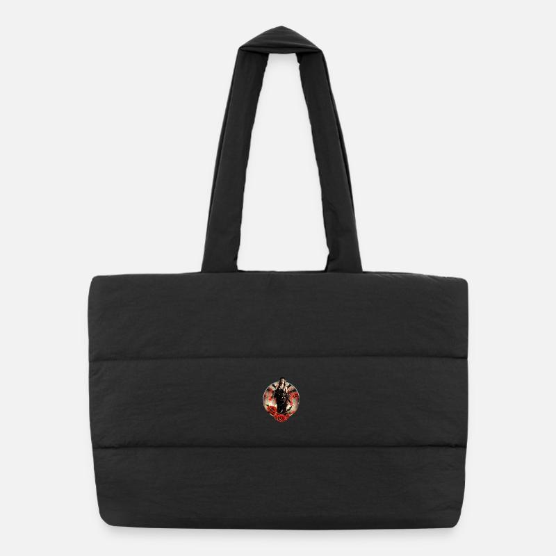 Le pouvoir de la sorcière noire Sac shopping matelassé