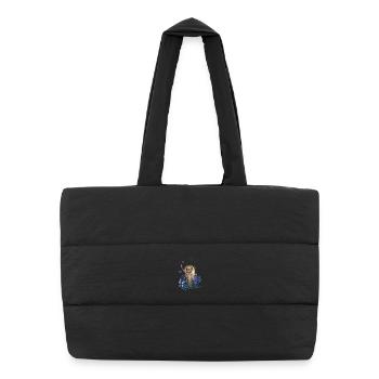 Douce petite sirène - Sac shopping matelassé - noir - Devant
