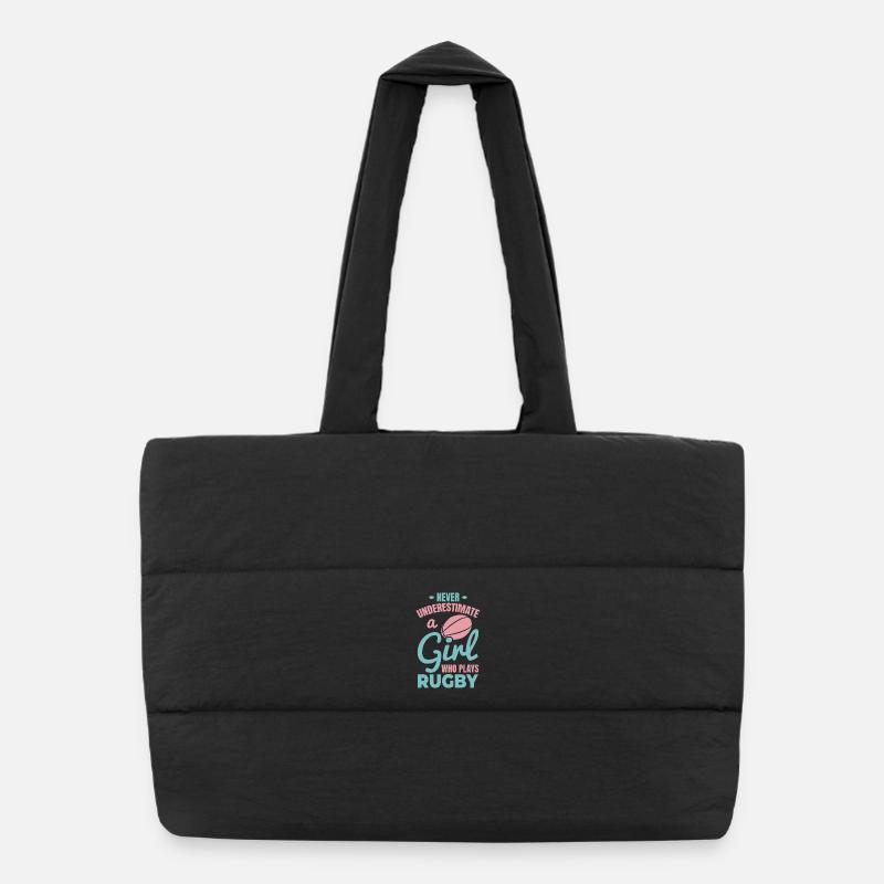 Joueuse de rugby filles Sac shopping matelassé