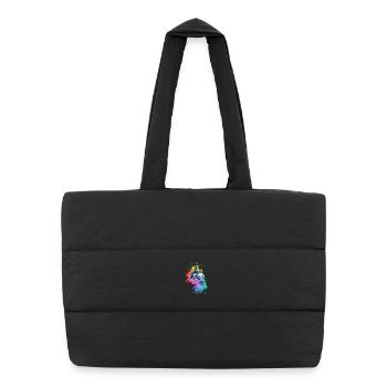 Orque dans Watercolor Wave - Sac shopping matelassé - noir - Devant