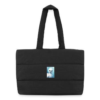 Albatross - Puffer Shopping Bag - black - Front