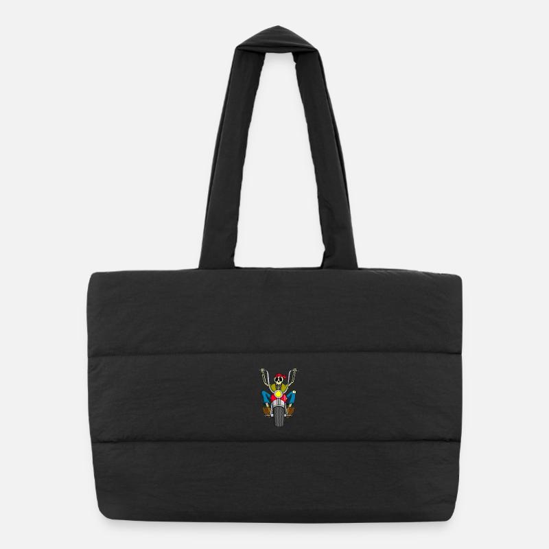 Motard squelette Sac shopping matelassé