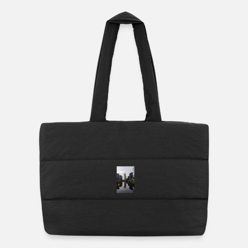 Urban Reflection Puffer Shopping Bag