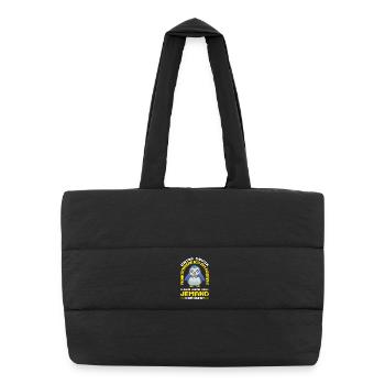 Je fonctionne mieux sous pression - Sac shopping matelassé - noir - Devant