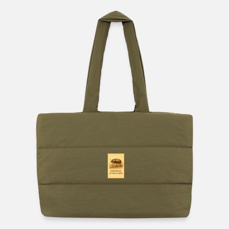 Strength in smallness Puffer Shopping Bag