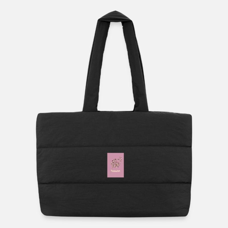 Gâteau feuilleté – Motif de cupcakes drôle Sac shopping matelassé