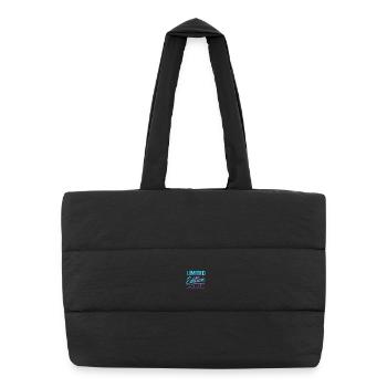 Limited Edition Neon Shine - Puffer Shopping Bag - black - Front