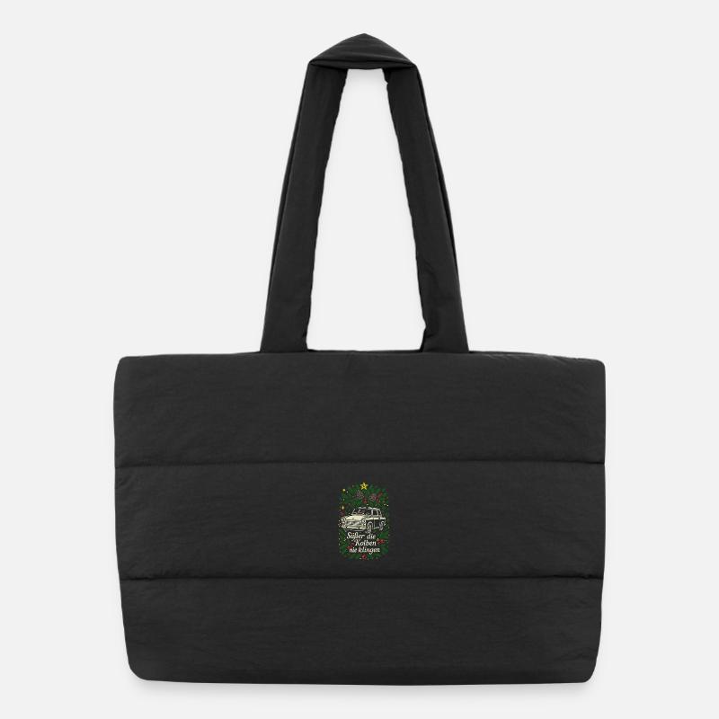 Sweeter the pistons never sound - Trabi Christmas Puffer Shopping Bag