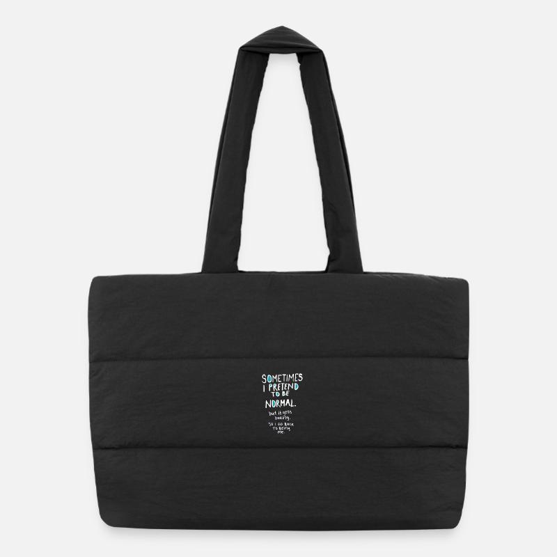 Fais semblant d’être normal Sac shopping matelassé