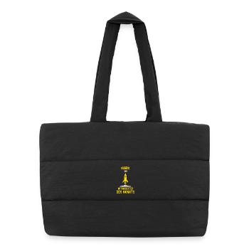 Coiffeur Employé du Mois Collègue Coiffeur - Sac shopping matelassé - noir - Devant