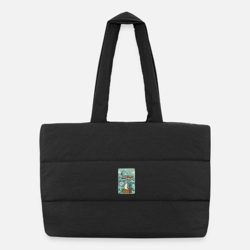 Deep Sea Anglers Puffer Shopping Bag